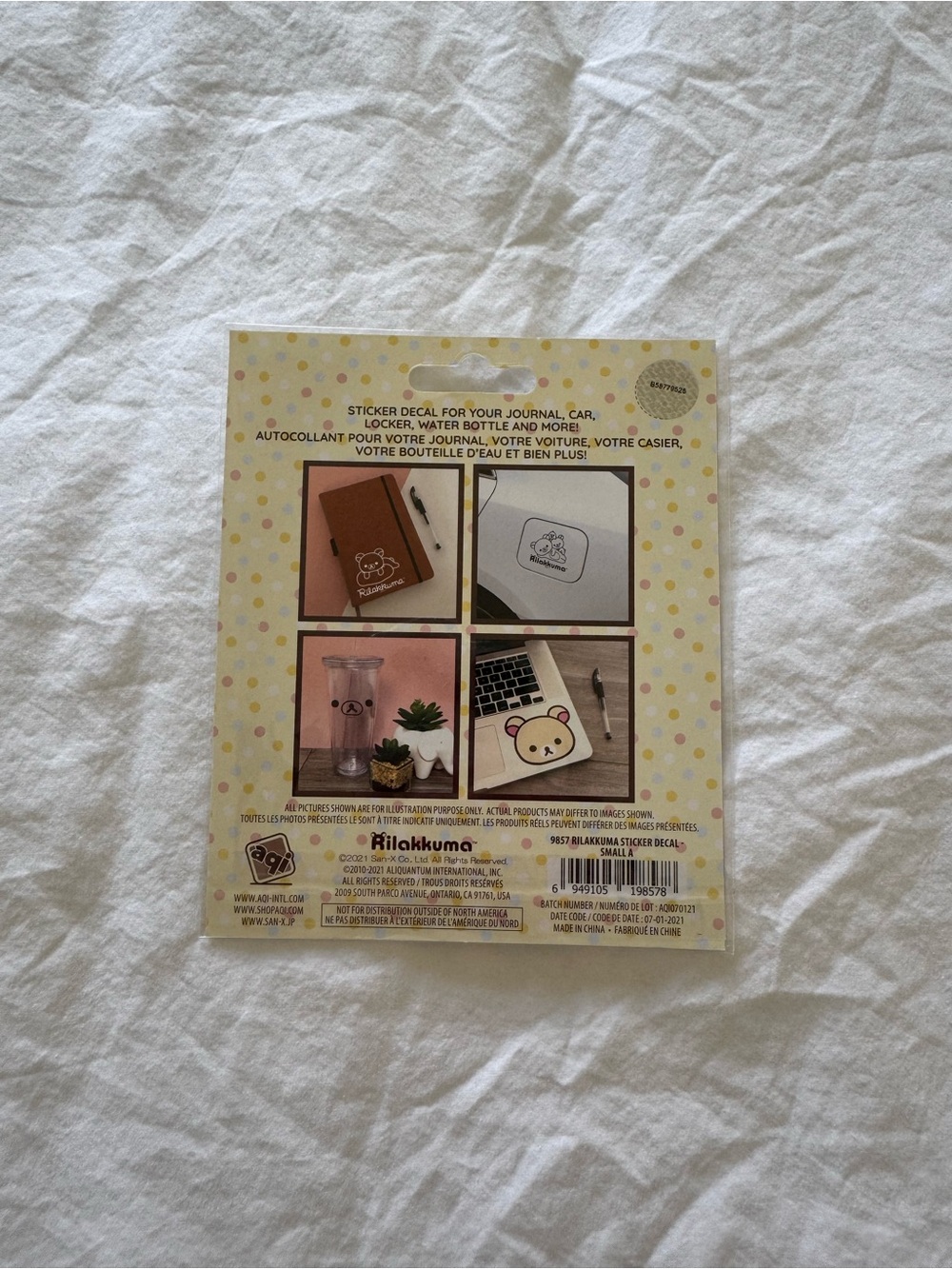 3/$20 ♡ San-X Rilakkuma Sticker Decal - Picture 2 of 2
